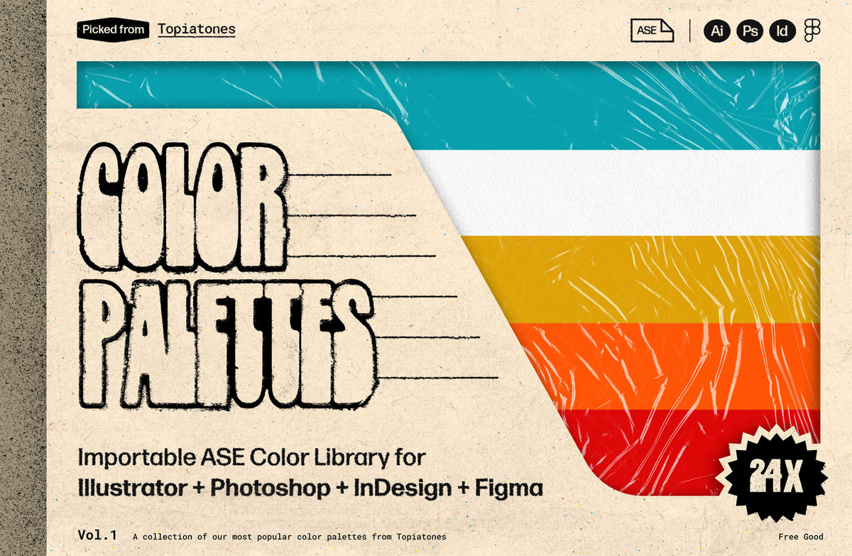24x Free Color Palettes Vol.1 | Topia Supply