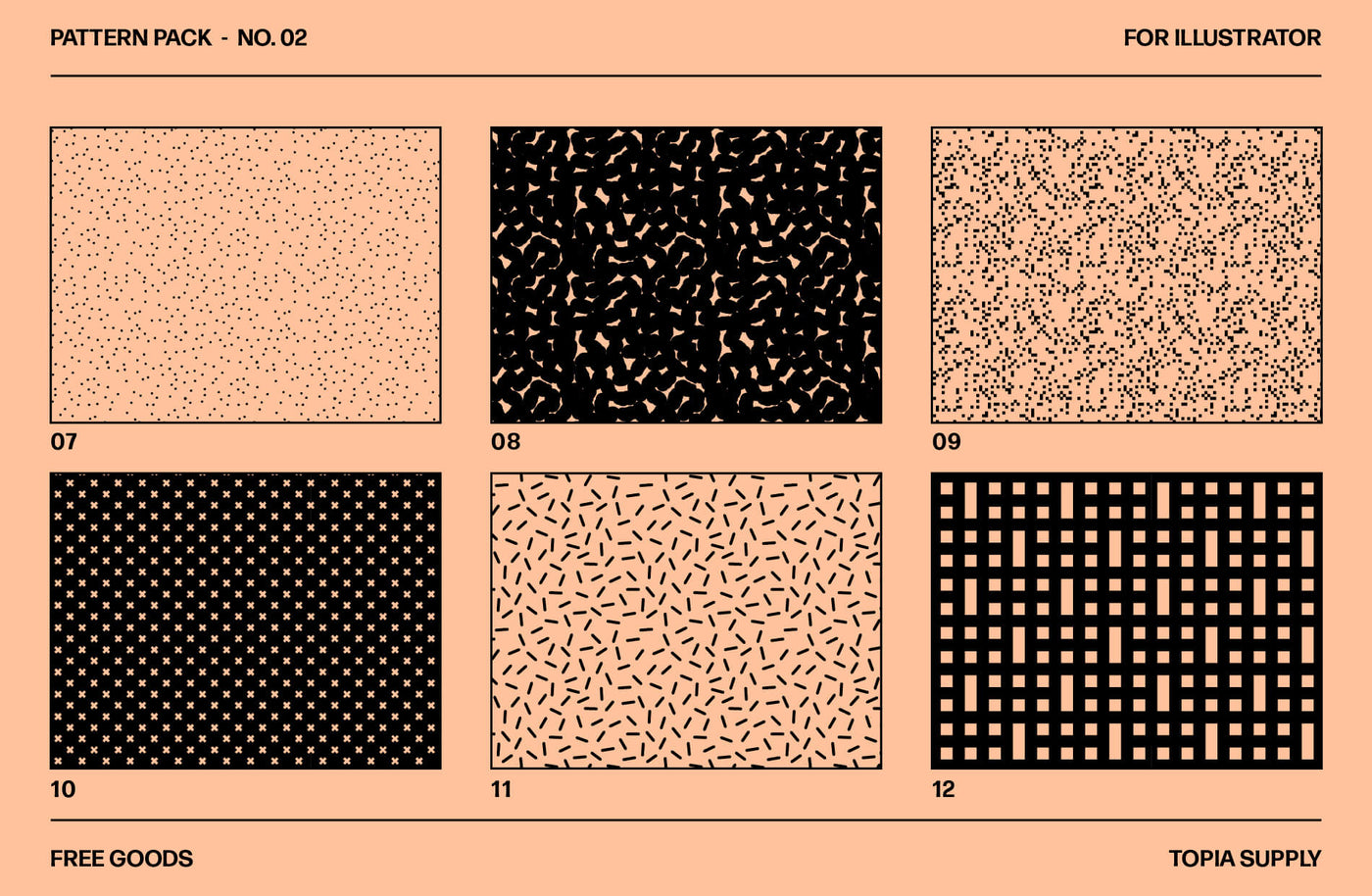 Pattern Pack Download Free Vector Pattern Pack No.02 | Topia Supply